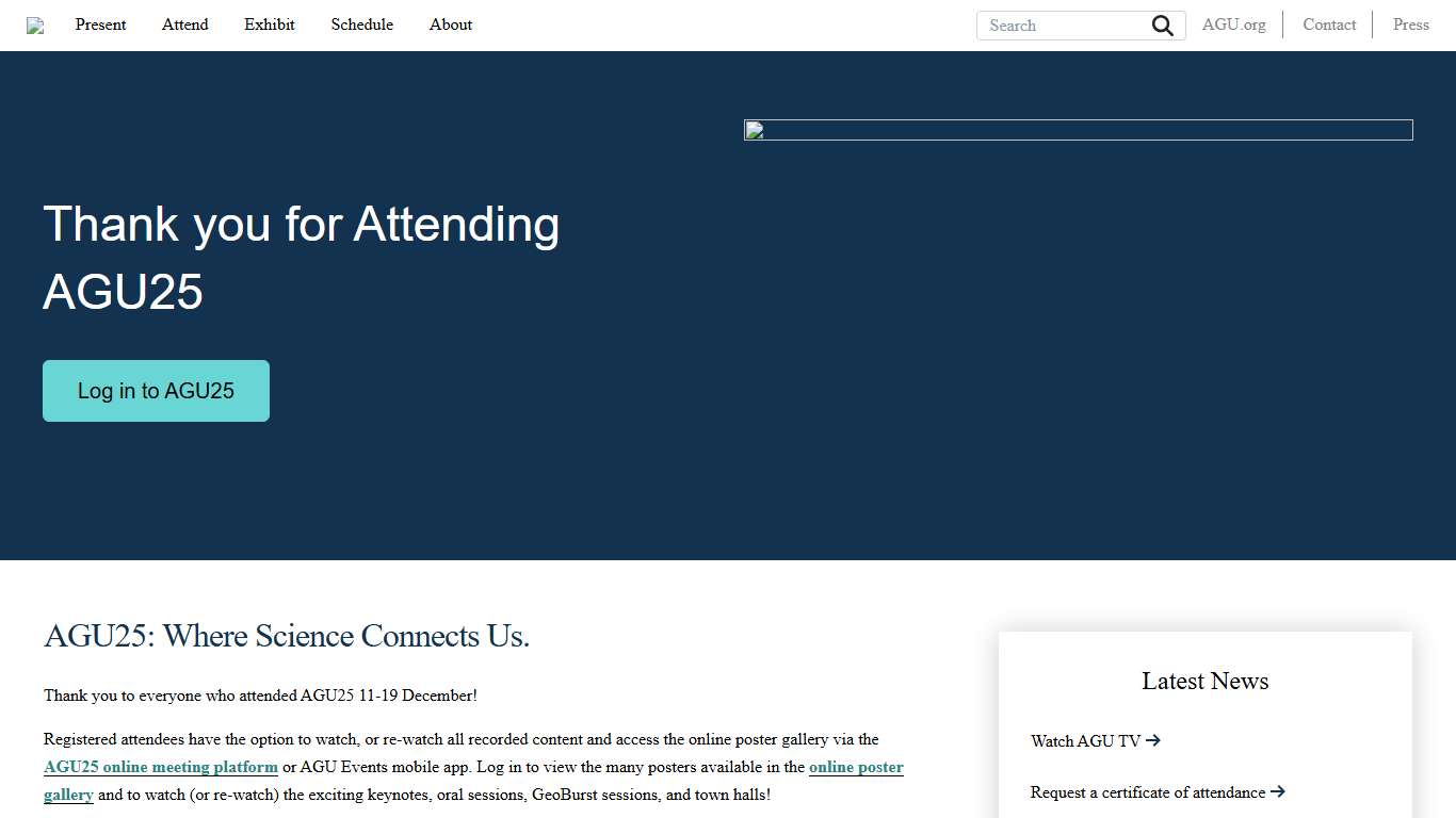 AGU25 Annual Meeting | AGU